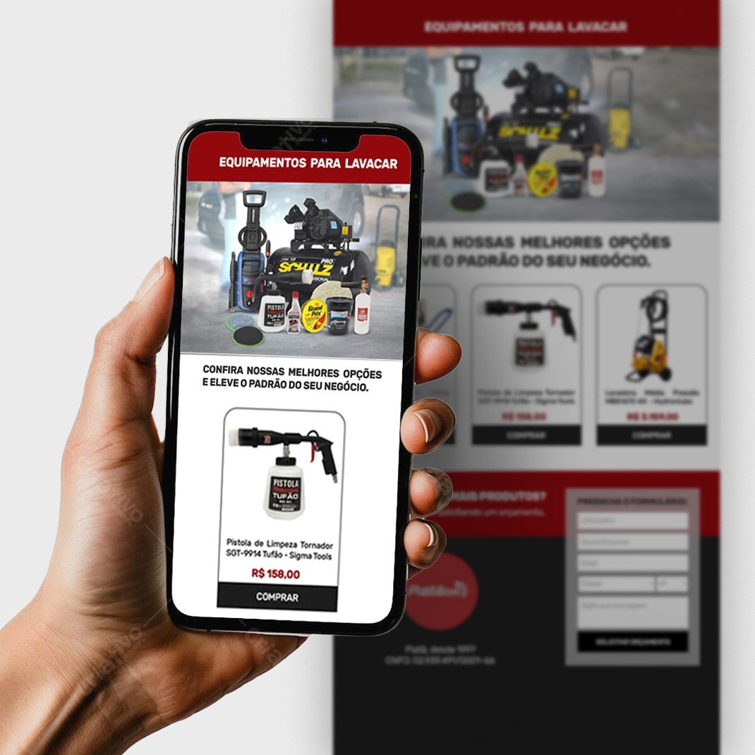 Landing Page – Vendas Lavacar
